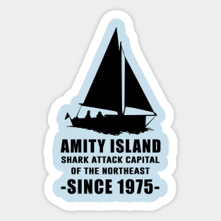 Amity Island - Jaws movie Sticker